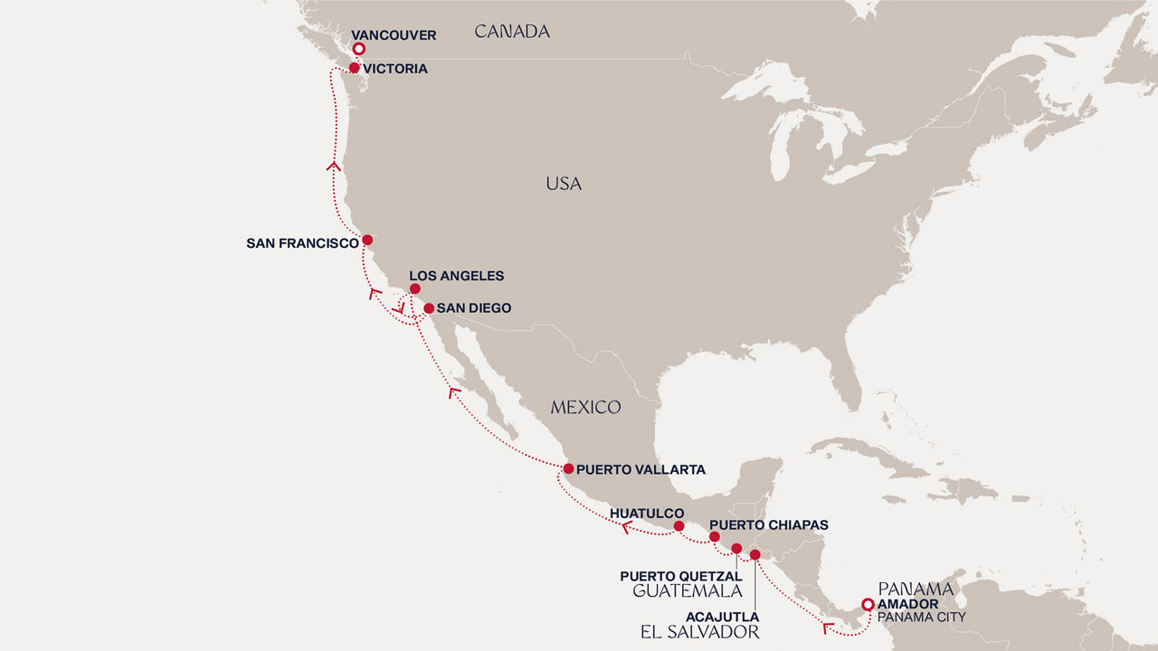 Prodloužená cesta za tajemstvími starověku a kouzlem Tichomořského pobřeží