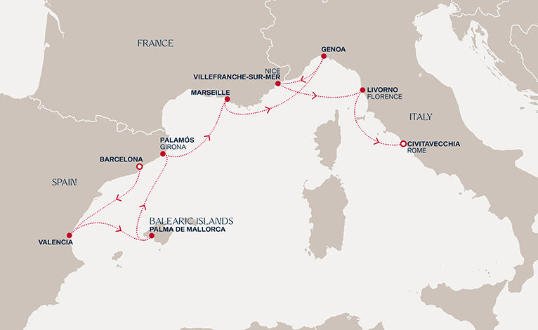 A Journey Along Spain’s Coast to the Italian Rivieras