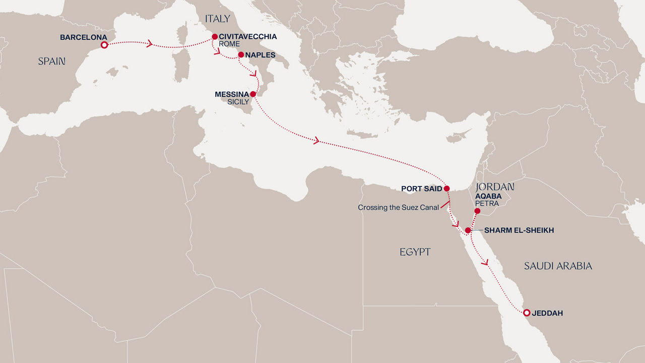 Cesta po katalánských březích až k tajemstvím Saúdské Arábie
