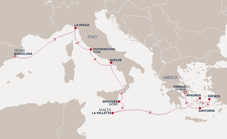 A Journey from Ligurian Shores to the Cyclades' Dazzling Beauty