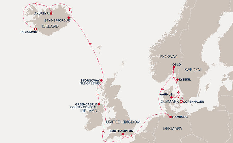 Prodloužená cesta severními pobřežími a ledovcovými královstvími