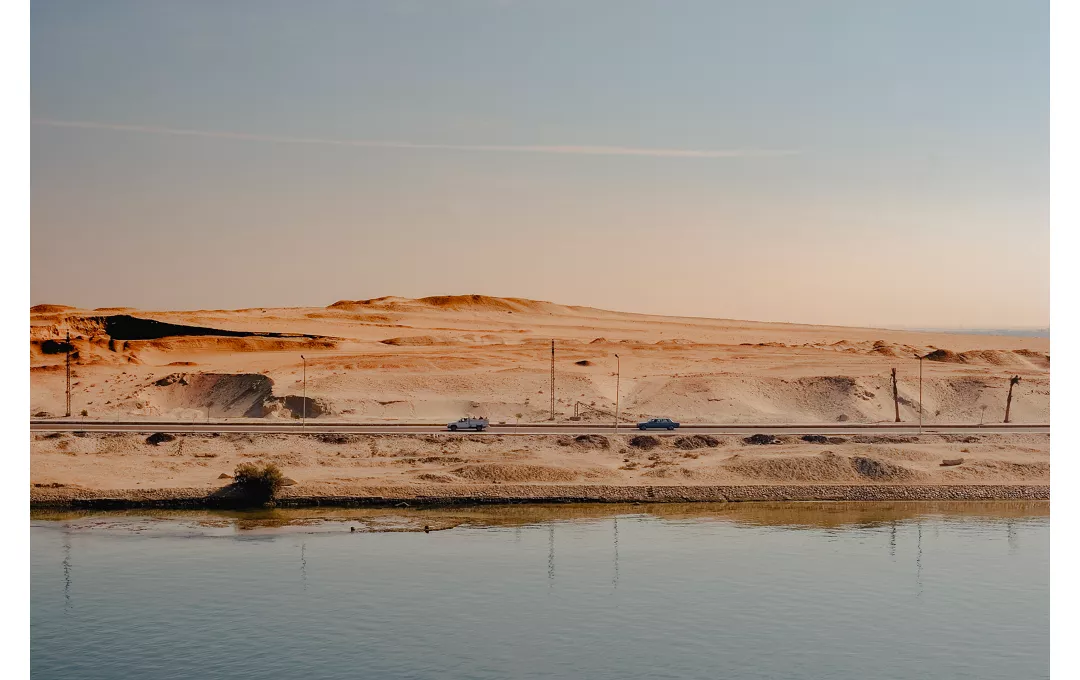 Crossing the Suez Canal, egypt