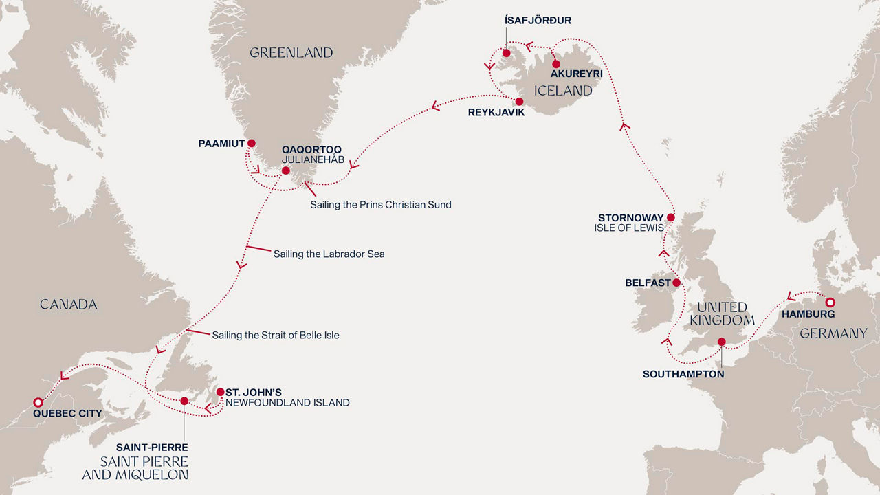 Plavba po keltských ostrovech, arktických průsmycích a s kouzlem Kanady