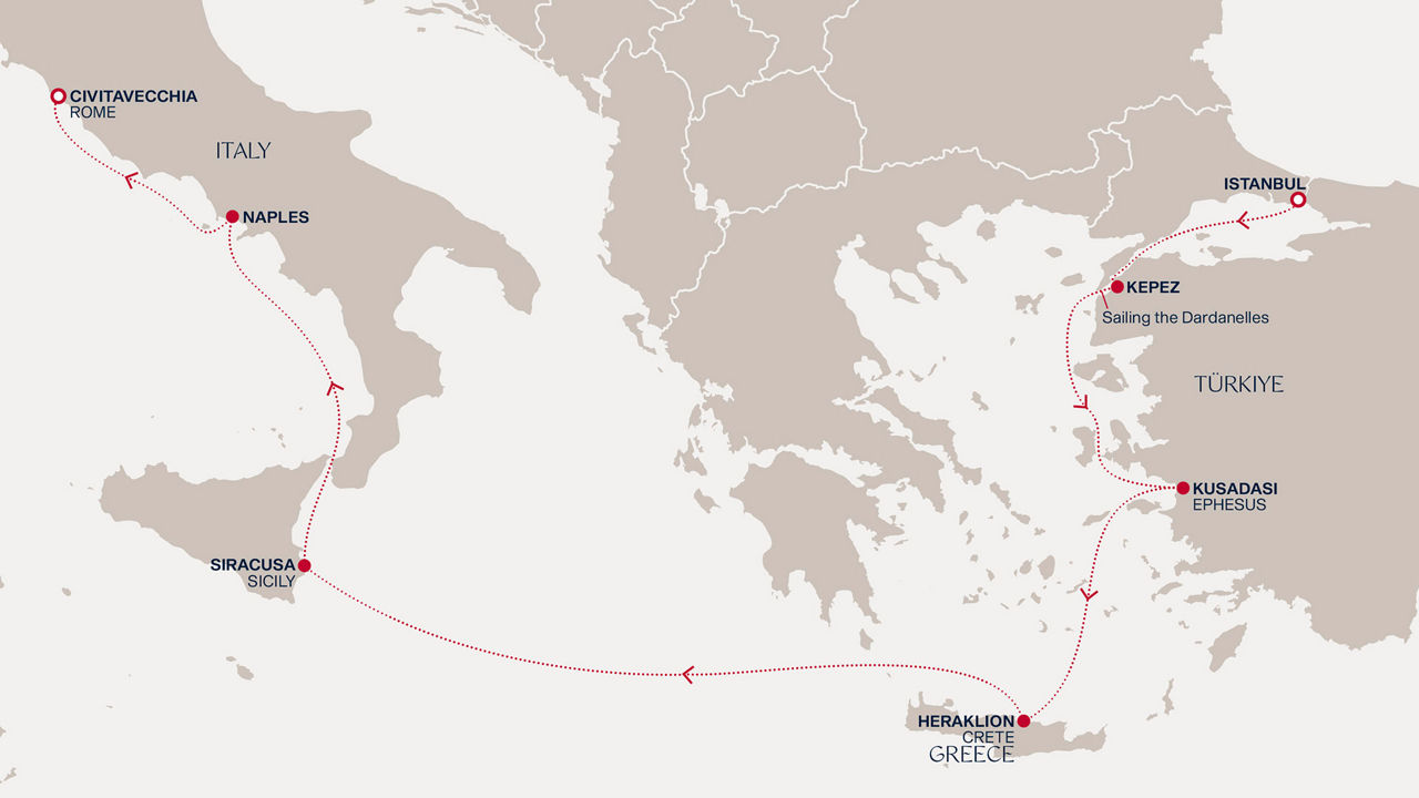 Cesta od kypřícího kosmopolitního Istanbulu k věčným pokladům Říma