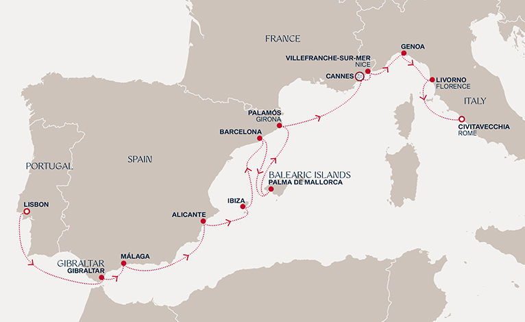 An Extended Journey to the Riviera for a New Year at Sea