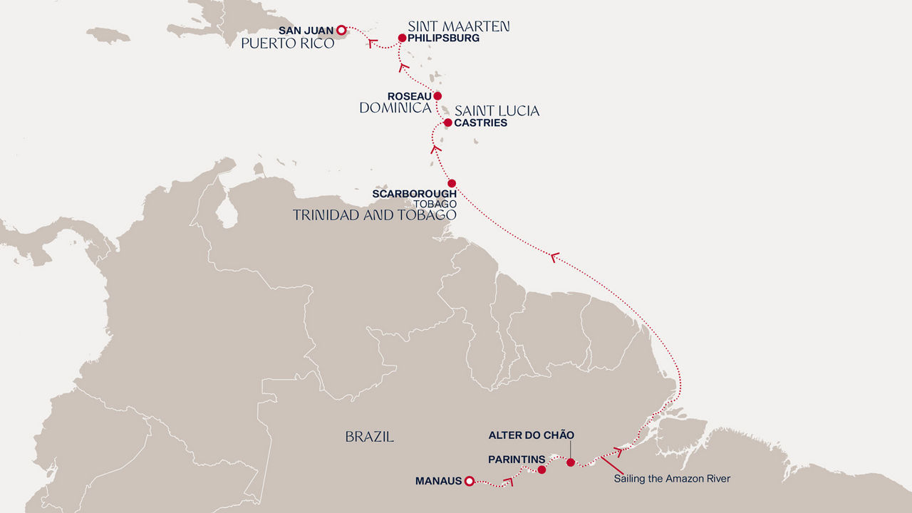 Cesta skrze okouzlující kouzla Amazonie až k sluncem zalitém krajinám Karibiku