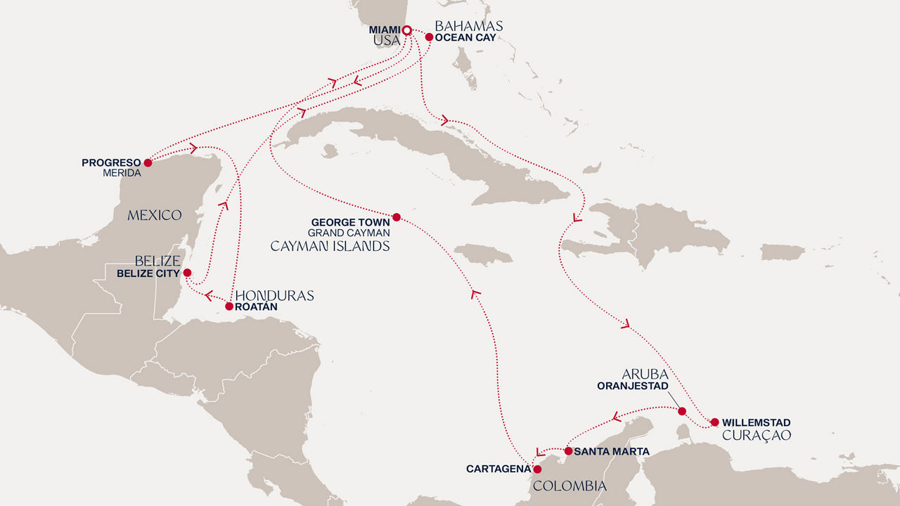 Prodloužená cesta skrze karibskou krásu a oceánský klid