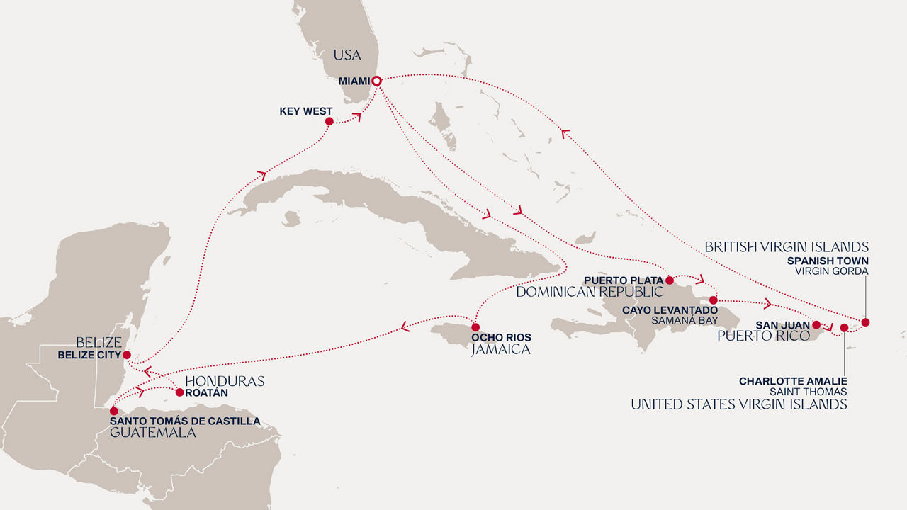 Prodloužená cesta plná pobřežních zázraků a karibských snů