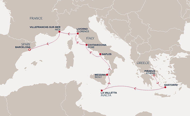A Journey to Santorini, Sicily & the Riviera
