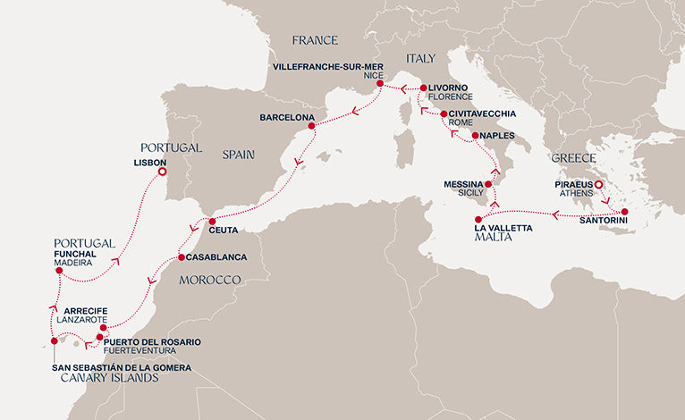 An Extended Journey from Mediterranean Tranquility to Untamed Atlantic Shores