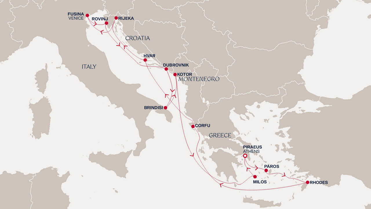 Prodloužená plavba městy z mramoru a safírovými moři