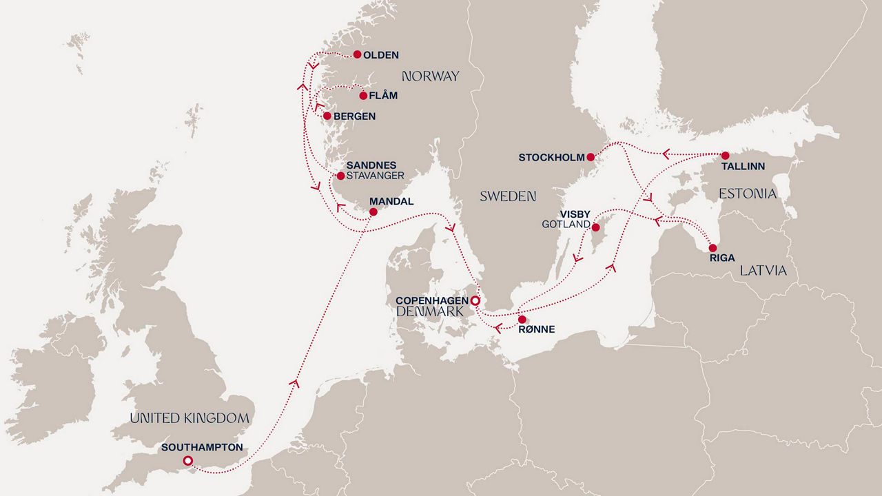 Rozsáhlá cesta od fjordů až k městům plným příběhů
