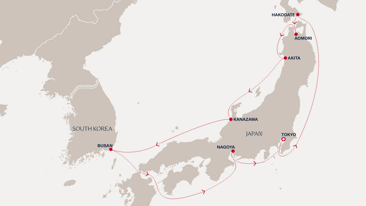 Plavba skrz duši a přírodní krásy Japonska